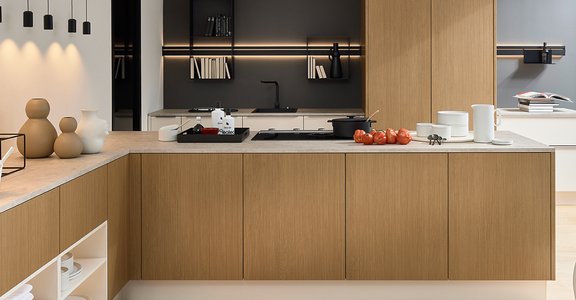 Nolte Küchen | Modell ARTLINE STRIPE WOOD in Crema